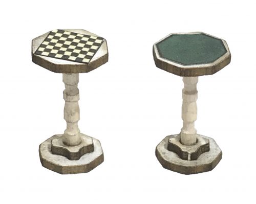 1:48th Card & Chess Table (pair)