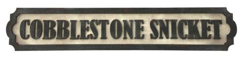 Cobblestone Snicket Street Sign Kit