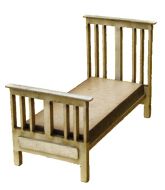 1:48th Edwardian Single Bed