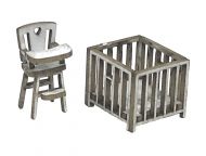 1:48th Highchair & Play Pen