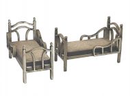 1:48th Nursery Beds (pair)