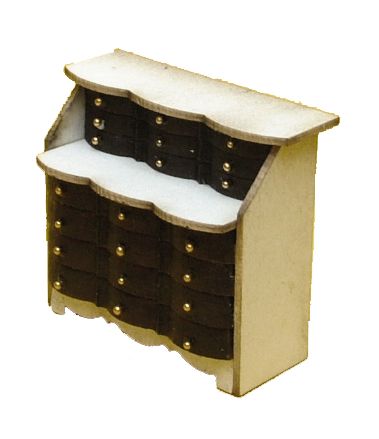 1:48th Shabby Chic Writing Bureau