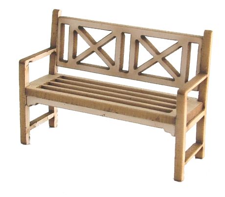 1:48th Traditional Garden Bench Kit